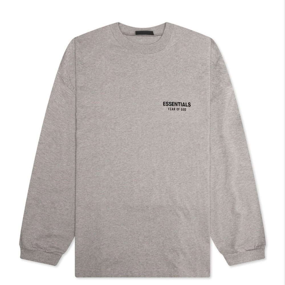 FEAR OF GOD ESSENTIALS
JERSEY LONG SLEEVE T-SHIRT - HEATHER GRAY